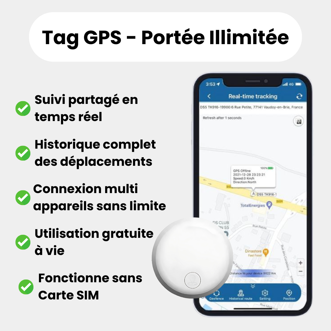 Traceur GPS Intelligent Sans Abonnement – Suivez votre enfant en toute sérénité
